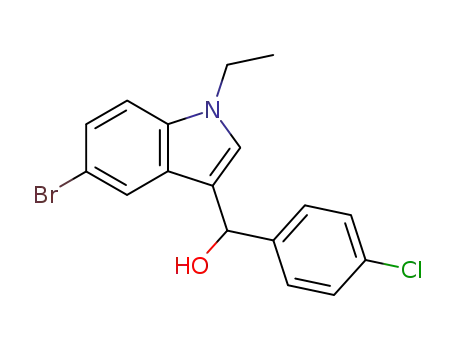 1H-Indole-3-methanol, 5-bromo-a-(4-chlorophenyl)-1-ethyl-