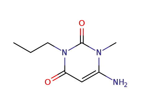 Molecular Structure of 63981-33-9 (1-Methyl-3-propyl-6-aminouracil)