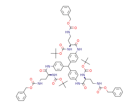 tris[4-(β-benzyloxycarbonylaminomethyl-N-t-butoxycarbonyl-L-alanyl)aminophenyl]methane