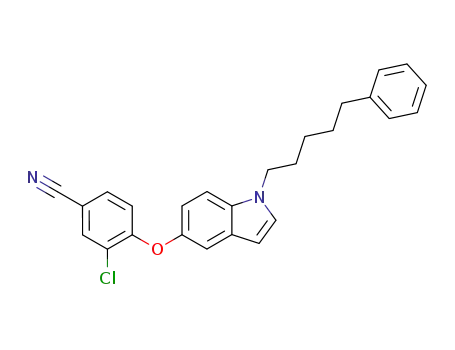3-chloro-4-{[1-(5-phenylpentyl)-1H-indol-5-yl]oxy}benzonitrile