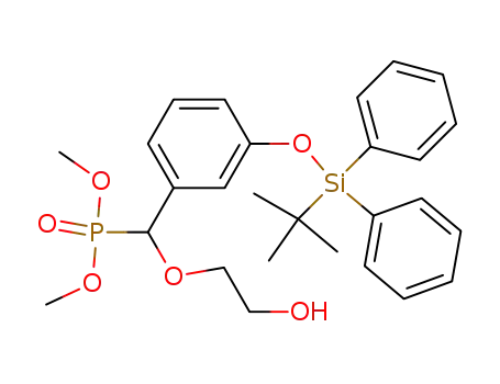Dimethyl 1-(3-tert-butyldiphenylsilyloxyphenyl)-1-(2-hydroxyethoxy)methylphosphonate