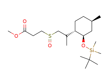 3-{2-[(1S,2R,4R)-2-(tert-Butyl-dimethyl-silanyloxy)-4-methyl-cyclohexyl]-propane-1-sulfinyl}-propionic acid methyl ester