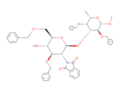 methyl 2,4-di-O-benzyl-3-O-(3,6-di-O-benzyl-2-deoxy-2-phthalimido-β-D-glucopyranosyl)-β-L-fucopyranoside