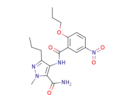 1-methyl-4-(5-nitro-2-n-propoxybenzamido)-3-n-propylpyrazole-5-carboxamide