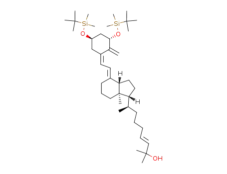 (E)-(R)-8-{(1R,3aS,7aR)-4-[2-[(3S,5R)-3,5-Bis-(tert-butyl-dimethyl-silanyloxy)-2-methylene-cyclohex-(Z)-ylidene]-eth-(E)-ylidene]-7a-methyl-octahydro-inden-1-yl}-2-methyl-non-3-en-2-ol