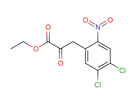 Molecular Structure of 180868-81-9 (ethyl α-oxo-3-(2-nitro-4,5-dichlorophenyl)propanoate)