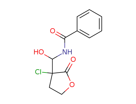Molecular Structure of 184970-76-1 (Benzamide, N-[(3-chlorotetrahydro-2-oxo-3-furanyl)hydroxymethyl]-)