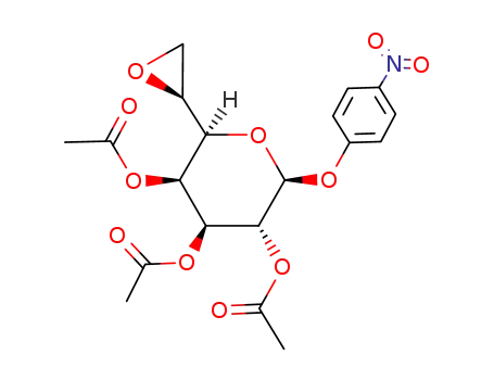 Acetic acid (2R,3S,4S,5R,6S)-4,5-diacetoxy-6-(4-nitro-phenoxy)-2-(S)-oxiranyl-tetrahydro-pyran-3-yl ester