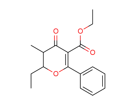 ethyl 2-ethyl-3-methyl-4-oxo-6-phenyl-3,4-dihydro-2H-pyran-5-carboxylate