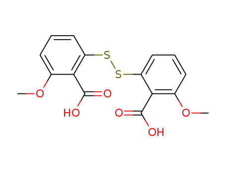 Molecular Structure of 19532-68-4 (2,2'-dithiobis(6-methoxybenzoic acid))