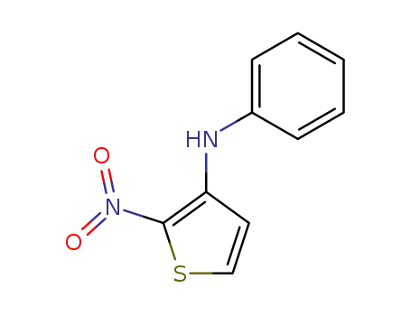 Molecular Structure of 54705-90-7 ((2-nitro-thiophen-3-yl)-phenyl-amine)