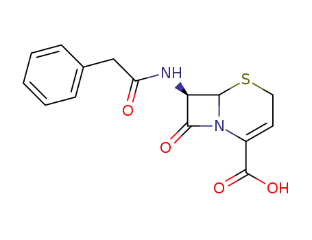 8-Oxo-7-phenylacetylamino-5-thia-1-aza-bicyclo[4.2.0]oct-2-ene-2-carboxylic acid