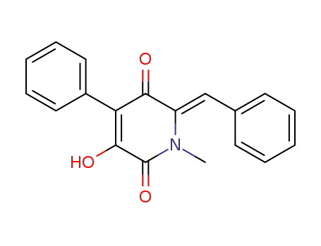 3-Hydroxy-1-methyl-4-phenyl-6-[1-phenyl-meth-(Z)-ylidene]-1,6-dihydro-pyridine-2,5-dione