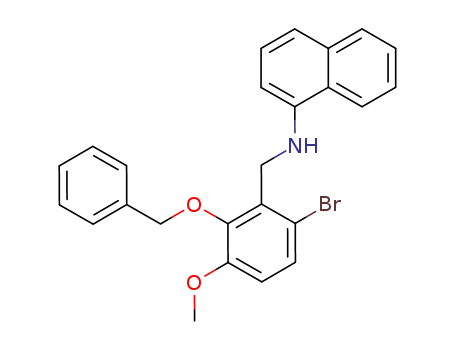 1-Naphthalenamine,
N-[[6-bromo-3-methoxy-2-(phenylmethoxy)phenyl]methyl]-