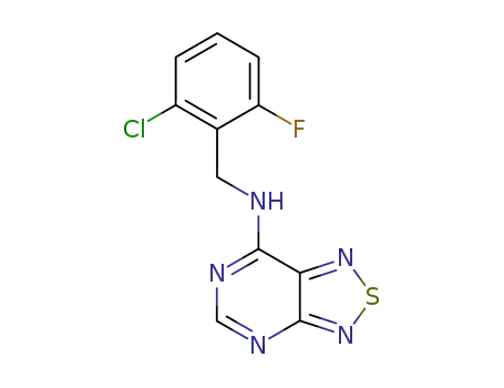 [1,2,5]Thiadiazolo[3,4-d]pyrimidin-7-amine,
N-[(2-chloro-6-fluorophenyl)methyl]-