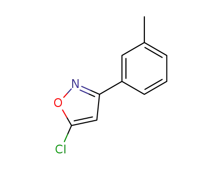 Molecular Structure of 192432-79-4 (5-CHLORO-3-(3-METHYLPHENYL)ISOXAZOLE)