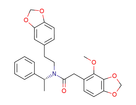 N-(2-Benzo[1,3]dioxol-5-yl-ethyl)-2-(4-methoxy-benzo[1,3]dioxol-5-yl)-N-((R)-1-phenyl-ethyl)-acetamide