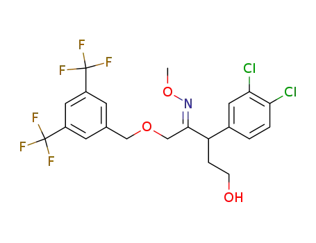 1-(3,5-bis-trifluoromethyl-benzyloxy)-3-(3,4-dichloro-phenyl)-5-hydroxy-pentan-2-one <i>O</i>-methyl-oxime