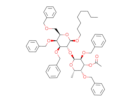 octyl 3-O-acetyl-2,4-di-O-benzyl-α-L-fucopyranosyl-(1->2)-3,4,6-tri-O-benzyl-β-D-galactopyranoside