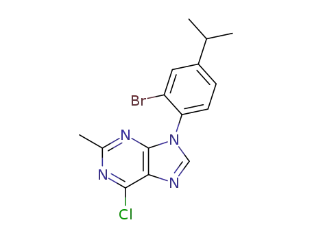 9-<2-bromo-4-(1-methylethyl)phenyl>-6-chloro-2-methyl-9H-imidazo<4,5-d>pyrimidine