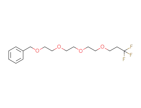 Molecular Structure of 1003598-44-4 (2-{2-[2-(3,3,3-trifluoro-propoxy)-ethoxy]-ethoxy}-ethoxymethyl-benzene)