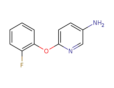 Molecular Structure of 243644-24-8 (6-(2-fluorophenoxy)pyridin-3-amine)