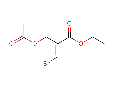 2-Propenoic acid, 2-[(acetyloxy)methyl]-3-bromo-, ethyl ester, (E)-
