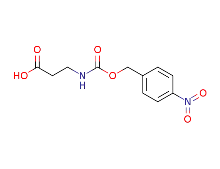 Molecular Structure of 63216-39-7 (b-Alanine, N-[[(4-nitrophenyl)methoxy]carbonyl]-)