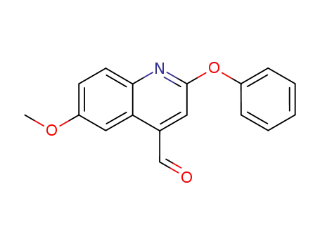 4-Quinolinecarboxaldehyde, 6-methoxy-2-phenoxy-