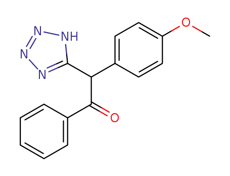 Molecular Structure of 355116-21-1 ((4-methoxyphenyl)(tetrazol-5-yl)methyl phenyl ketone)