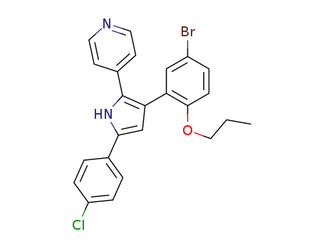 4-[3-(5-BROMO-2-PROPOXYPHENYL)-5-(4-CHLOROPHENYL)-1H-PYRROL-2-YL]PYRIDINE