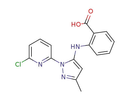 2-[[1-(6-Chloropyridine-2-yl)-3-methyl-1H-pyrazol-5-yl]amino]benzoic acid