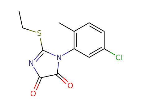 1-(5-chloro-2-methyl-phenyl)-2-ethylsulfanyl-1<i>H</i>-imidazole-4,5-dione