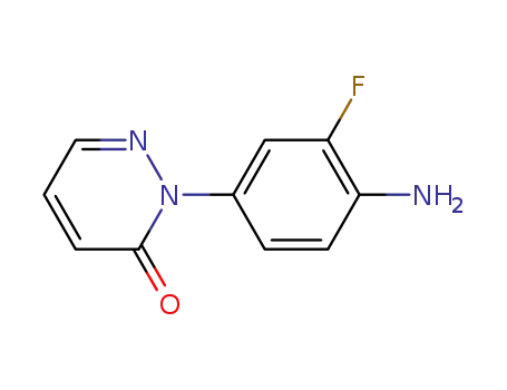Molecular Structure of 536747-69-0 (2-(4-Amino-3-fluoro-phenyl)-2H-pyridazin-3-one)