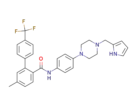 5-Methyl-4'-trifluoromethyl-biphenyl-2-carboxylic acid [4-(4-(1H-pyrrol-2-ylmethyl)-piperazin-1-yl)-phenyl]-amide
