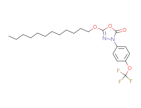 Molecular Structure of 590364-53-7 (1,3,4-Oxadiazol-2(3H)-one,
5-(dodecyloxy)-3-[4-(trifluoromethoxy)phenyl]-)