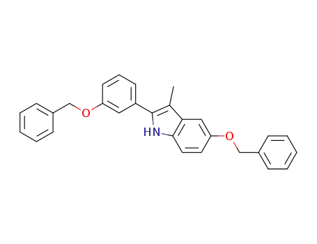5-Benzyloxy-2-(3-benzyloxy-phenyl)-3-methyl-1H-indole