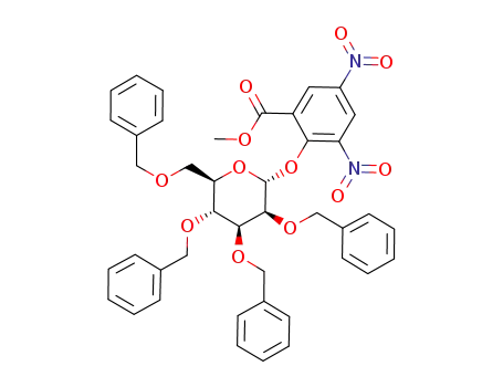 2,4-dinitro-6-(methoxycarbonyl)phenyl 2,3,4,6-tetra-O-benzyl-α-D-mannopyranoside