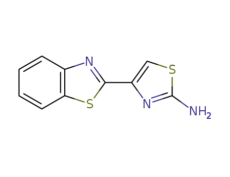 Molecular Structure of 54469-54-4 (4-(1,3-BENZOTHIAZOL-2-YL)-1,3-THIAZOL-2-AMINE)