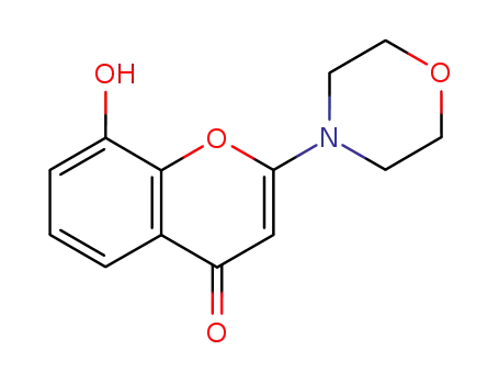 4H-1-Benzopyran-4-one, 8-hydroxy-2-(4-morpholinyl)-