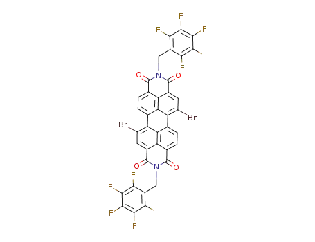 N,N'-bis(2,3,4,5,6-pentafluorobenzyl)-1,7-dibromo-perylene-3,4:9,10-bis(dicarboximide)