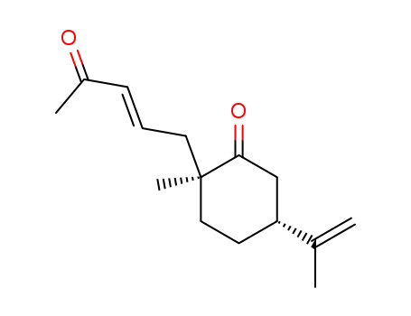 (2S,5R)-5-Isopropenyl-2-methyl-2-((E)-4-oxo-pent-2-enyl)-cyclohexanone