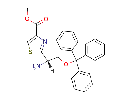 2-((S)-1-Amino-2-trityloxy-ethyl)-thiazole-4-carboxylic acid methyl ester