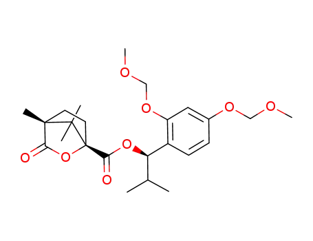 (1S,4R)-4,7,7-Trimethyl-3-oxo-2-oxa-bicyclo[2.2.1]heptane-1-carboxylic acid (R)-1-(2,4-bis-methoxymethoxy-phenyl)-2-methyl-propyl ester