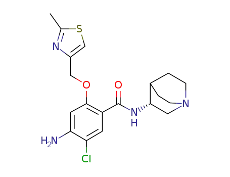 (R)-(+)-4-Amino-N-(1-azabicyclo[2,2,2]oct-3-yl)-5-chloro-2-[(2-methyl-4-thiazolyl)methoxy]benzamide