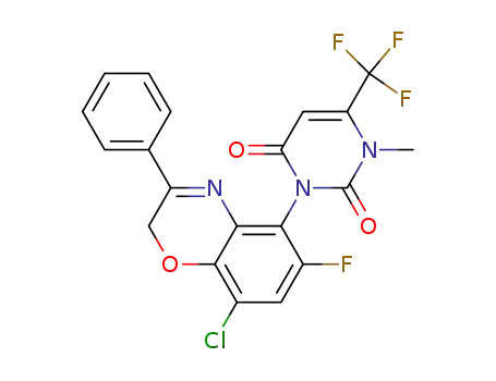 3-(8-Chloro-6-fluoro-3-phenyl-2H-1,4-benzoxazin-5-yl)-1-methyl-6-trifluoromethyl-2,4(1H,3H)-pyrimidindione