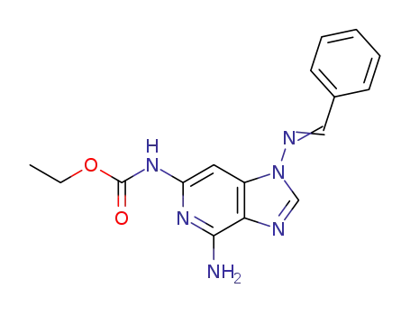 Carbamic acid,
[4-amino-1-[(phenylmethylene)amino]-1H-imidazo[4,5-c]pyridin-6-yl]-,
ethyl ester