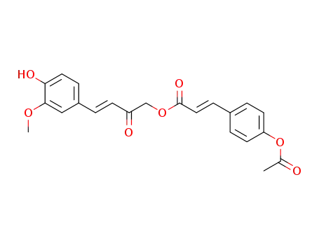 (E)-3-(4-Acetoxy-phenyl)-acrylic acid (E)-4-(4-hydroxy-3-methoxy-phenyl)-2-oxo-but-3-enyl ester