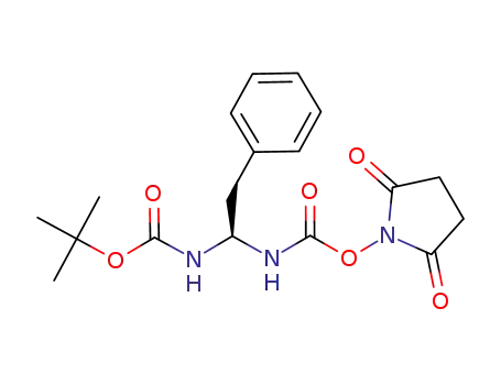 Carbamic acid,
[(1R)-1-[[[(2,5-dioxo-1-pyrrolidinyl)oxy]carbonyl]amino]-2-phenylethyl]-,
1,1-dimethylethyl ester