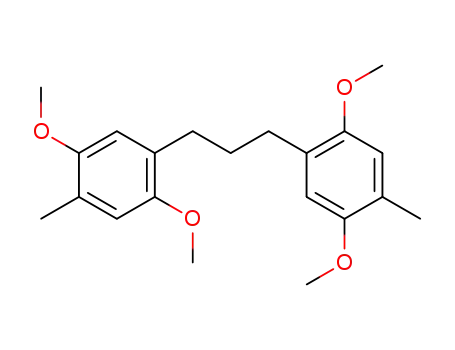 Molecular Structure of 158919-64-3 (Benzene, 1,1'-(1,3-propanediyl)bis[2,5-dimethoxy-4-methyl-)